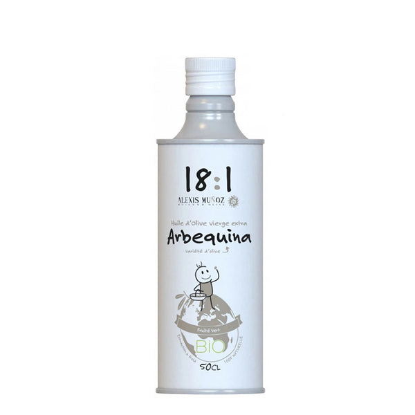 18:1 OLIVE OIL EVOO ORGANIC ARBEQUINA - 500ML