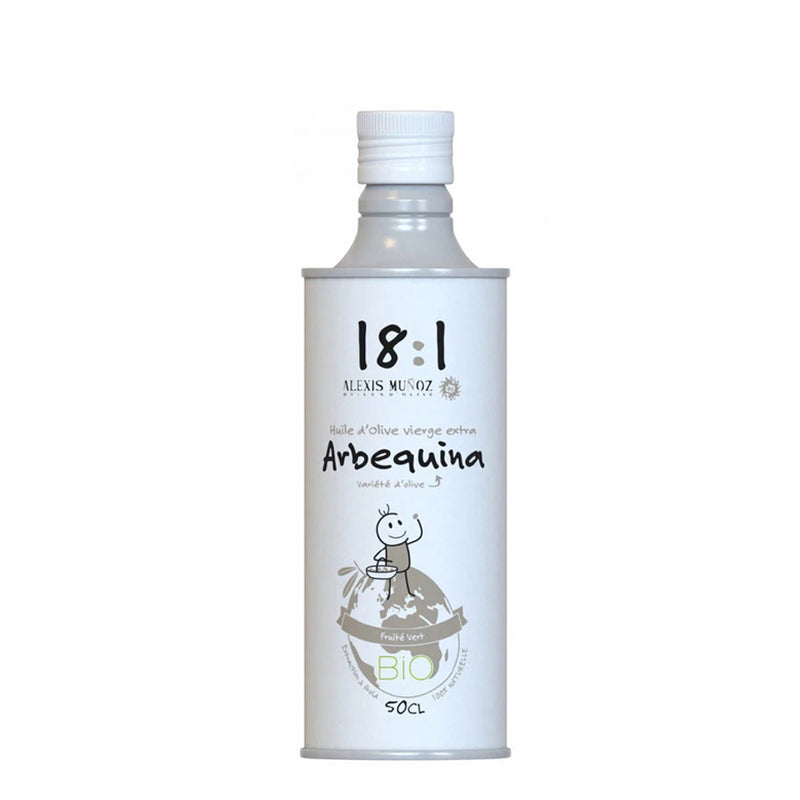 18:1 OLIVE OIL EVOO ORGANIC ARBEQUINA - 500ML