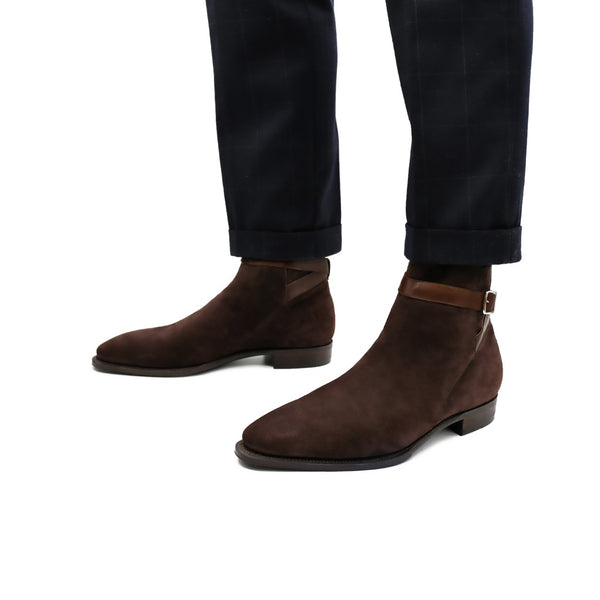 Dark Brown Pegase Suede Boots