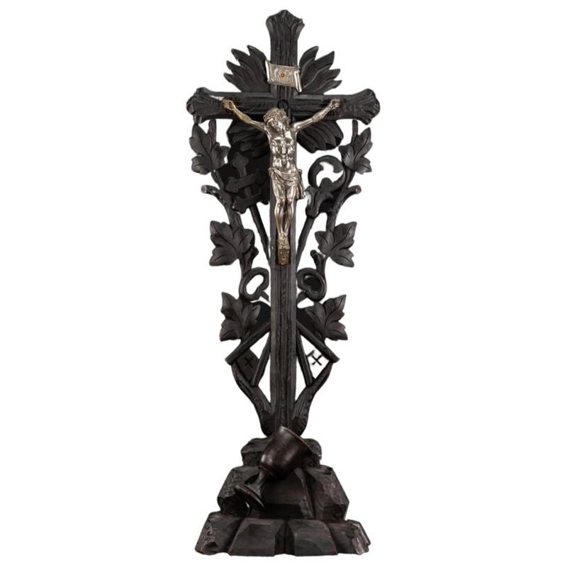 Vintage Wooden Standing Cross