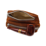 Rust 2 Pipe and Tobacco Suede Pouch