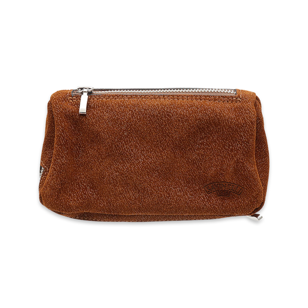 Rust 2 Pipe and Tobacco Suede Pouch