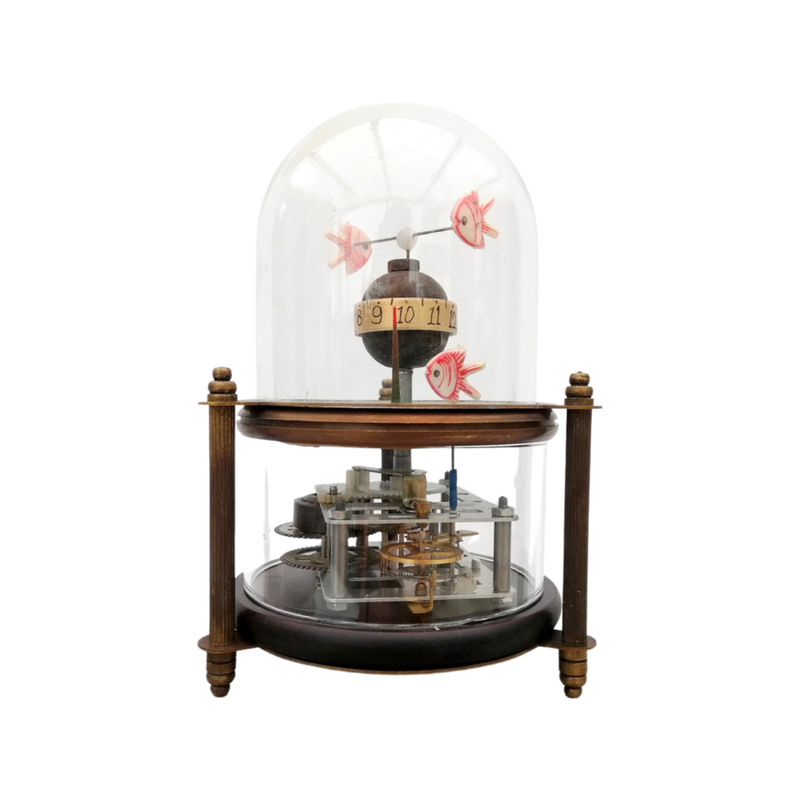 Whimsical Mechanical Aquarium Clock