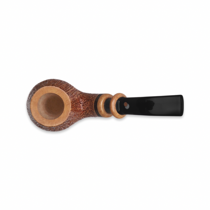 Brown Sandblasted Bent Brandy