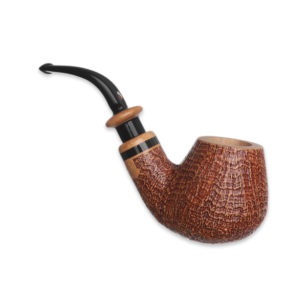 Brown Sandblasted Bent Brandy