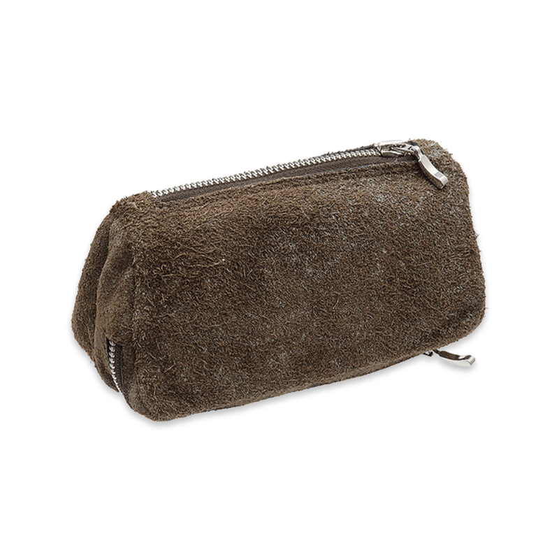 Brown 2 Pipe and Tobacco Suede Pouch