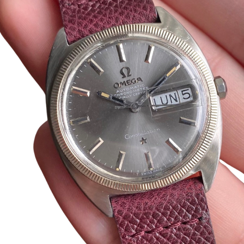 Vintage 1970s Constellation Automatic Grey Dial