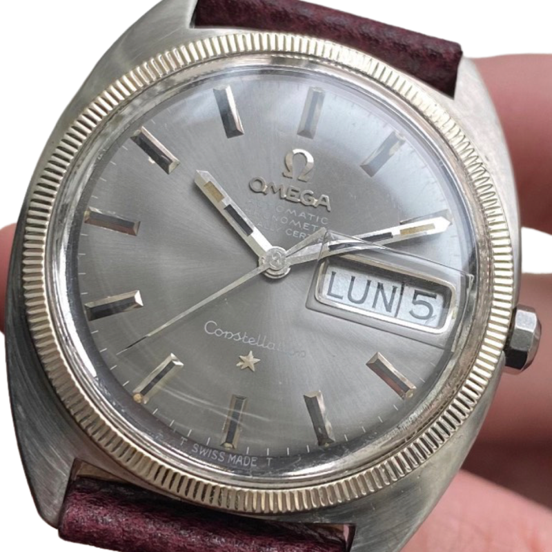 Vintage 1970s Constellation Automatic Grey Dial