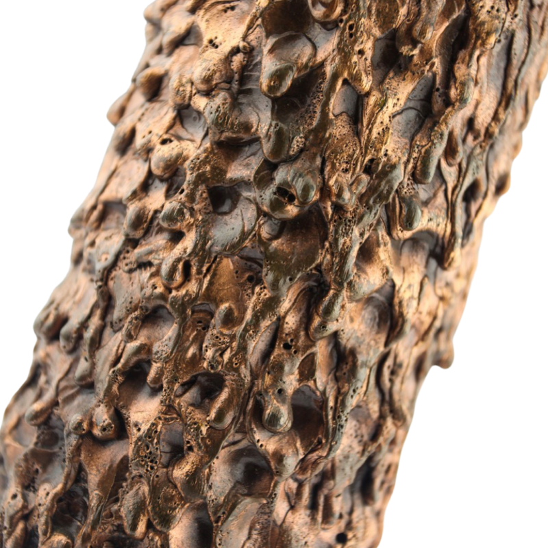 Vintage Copper Vase with Bronze drippings