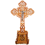 Vintage Wooden Tramp Art Cross
