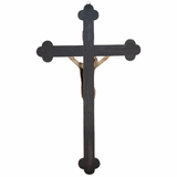 Antique Wooden Bronze Cross