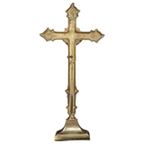 Vintage Bronze Altar Crucifix
