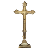 Vintage Bronze Altar Crucifix
