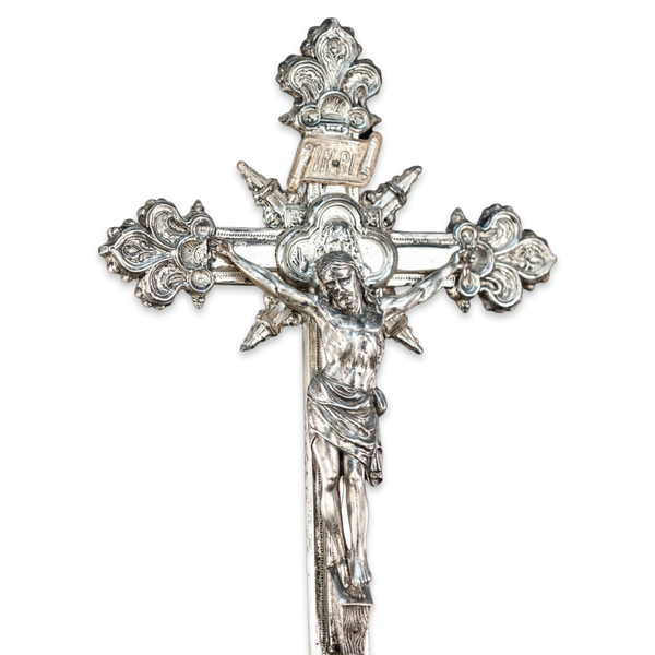 Vintage Altar Standing Cross Crucifix