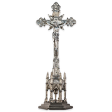 Vintage Altar Standing Cross Crucifix