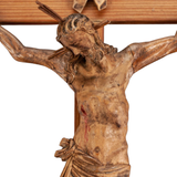 Antique 17th Century Baroque Standing Wooden Cross
