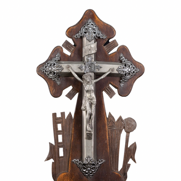 Vintage Wooden Standing Cross