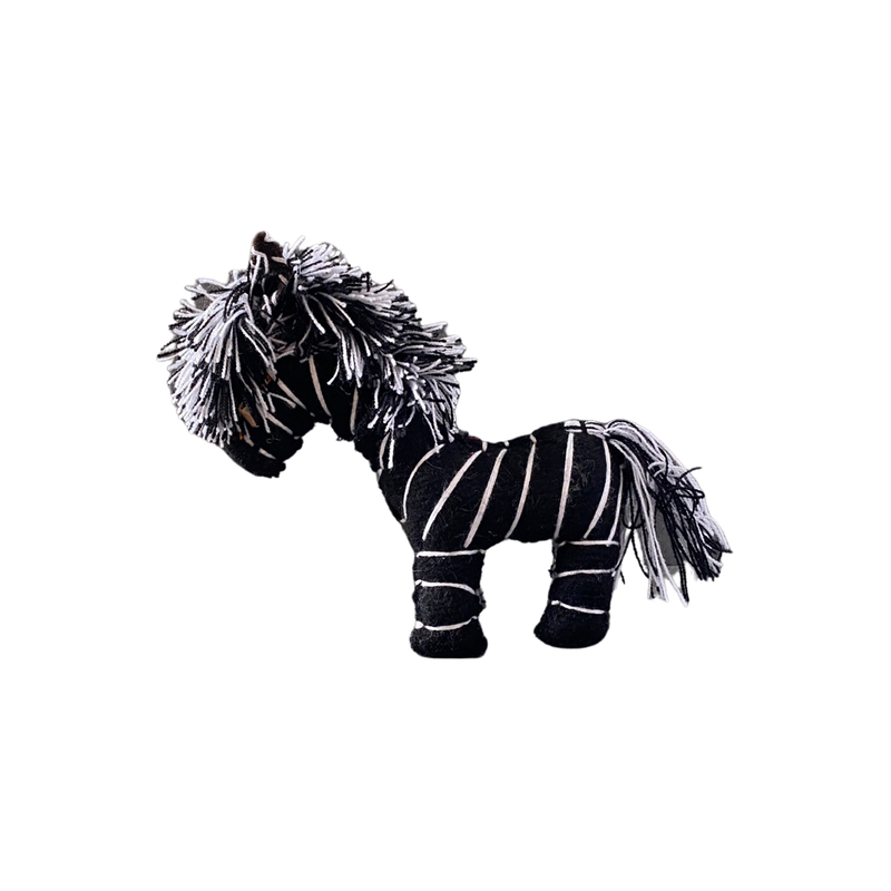 Oaxaca Zapotec Wool Stuffed Zebra