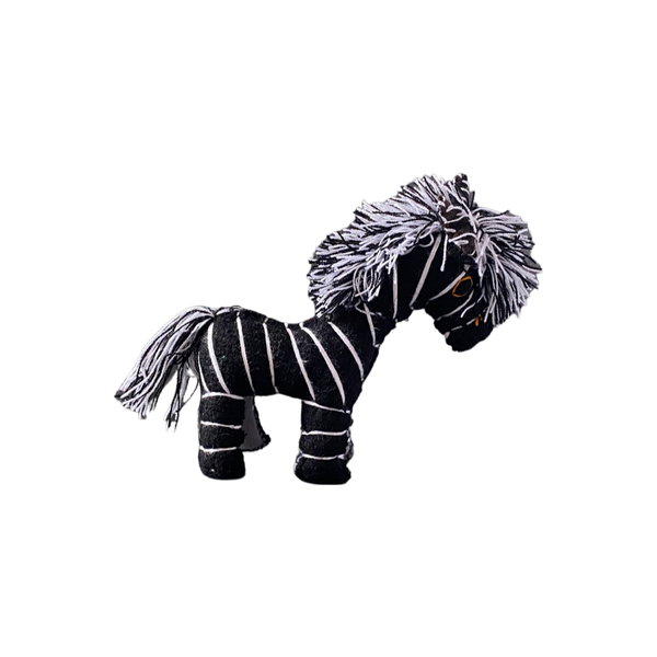 Oaxaca Zapotec Wool Stuffed Zebra