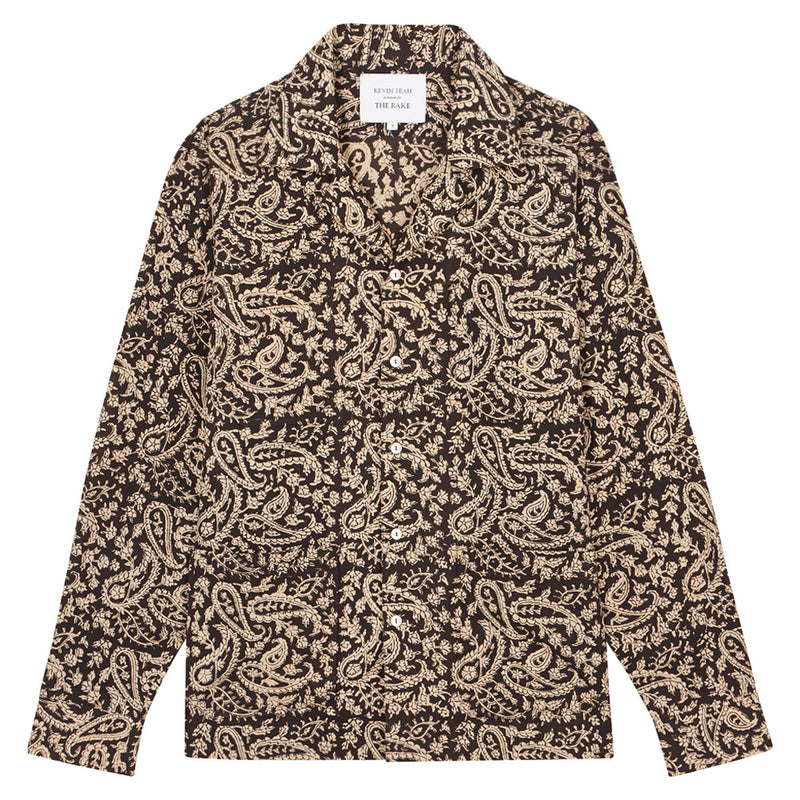 KEVIN SEAH X THE RAKE Exclusive Block Print Long Sleeve 4 Pocket Shirt