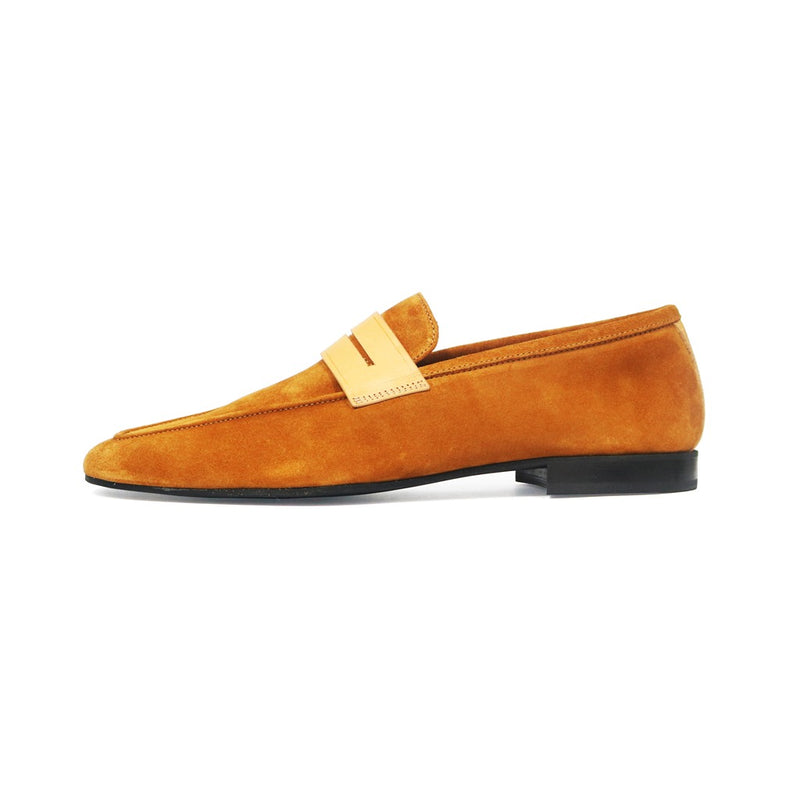 Light Brown Tahiti Suede Loafers