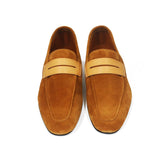 Light Brown Tahiti Suede Loafers