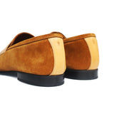 Light Brown Tahiti Suede Loafers