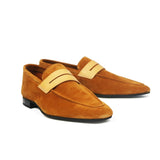 Light Brown Tahiti Suede Loafers