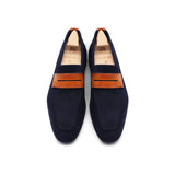 Navy Tahiti Suede Loafers