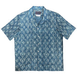 Block Print Short Sleeve Shirt - Blue
