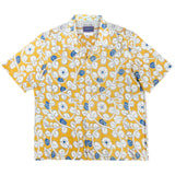 "BIRDS" Series Hand Painted Short Sleeve Shirt - Yellow