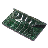 Green Crocodile Card Case