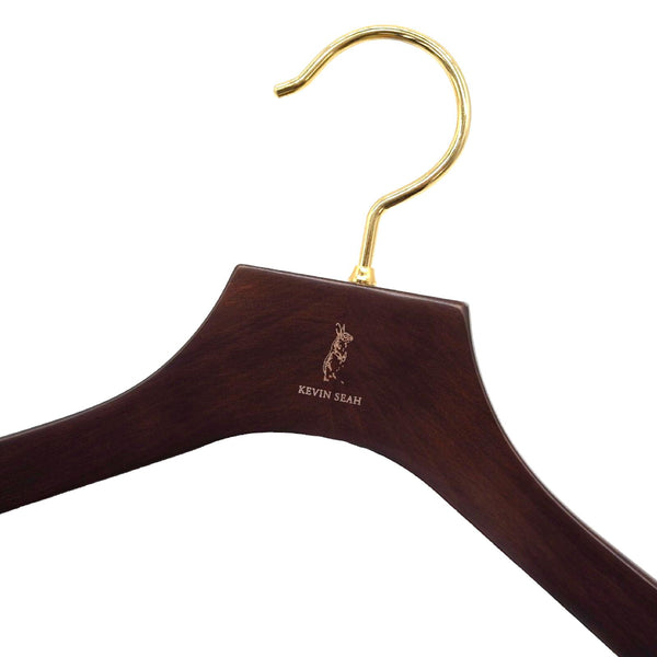 Nakata for Kevin Seah Mars Brown Beech Wood Suit Hanger