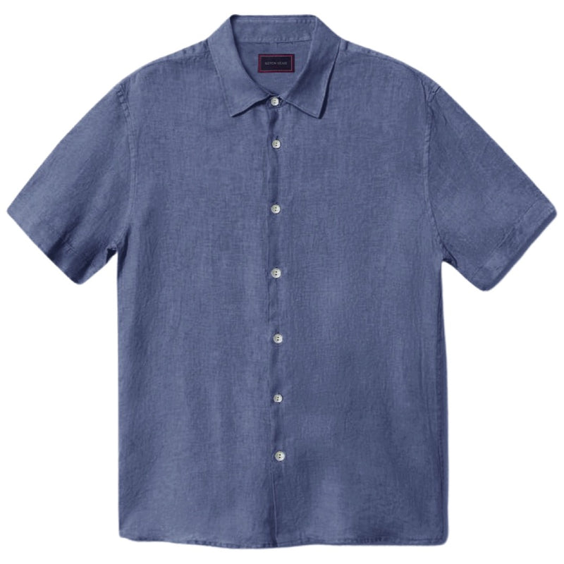 "REMY" COTTON LINEN SHORT SLEEVE SHIRT (Made to order)