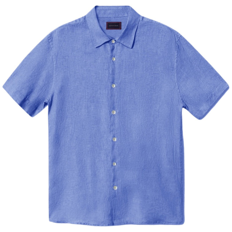 "REMY" COTTON LINEN SHORT SLEEVE SHIRT (Made to order)