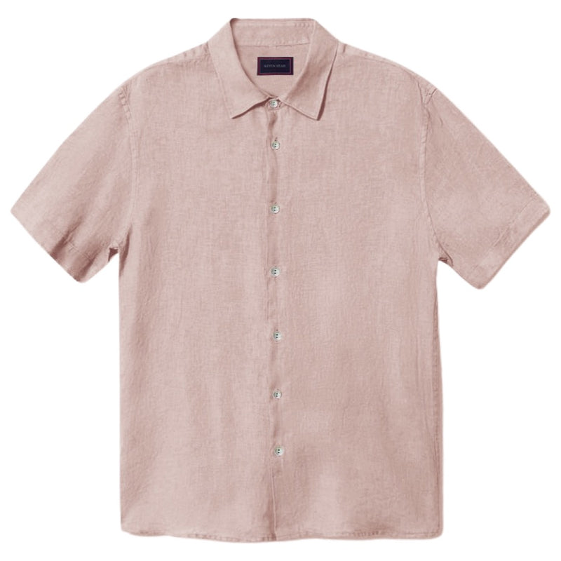 "REMY" COTTON LINEN SHORT SLEEVE SHIRT (Made to order)