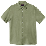 "REMY" COTTON LINEN SHORT SLEEVE SHIRT (Made to order)