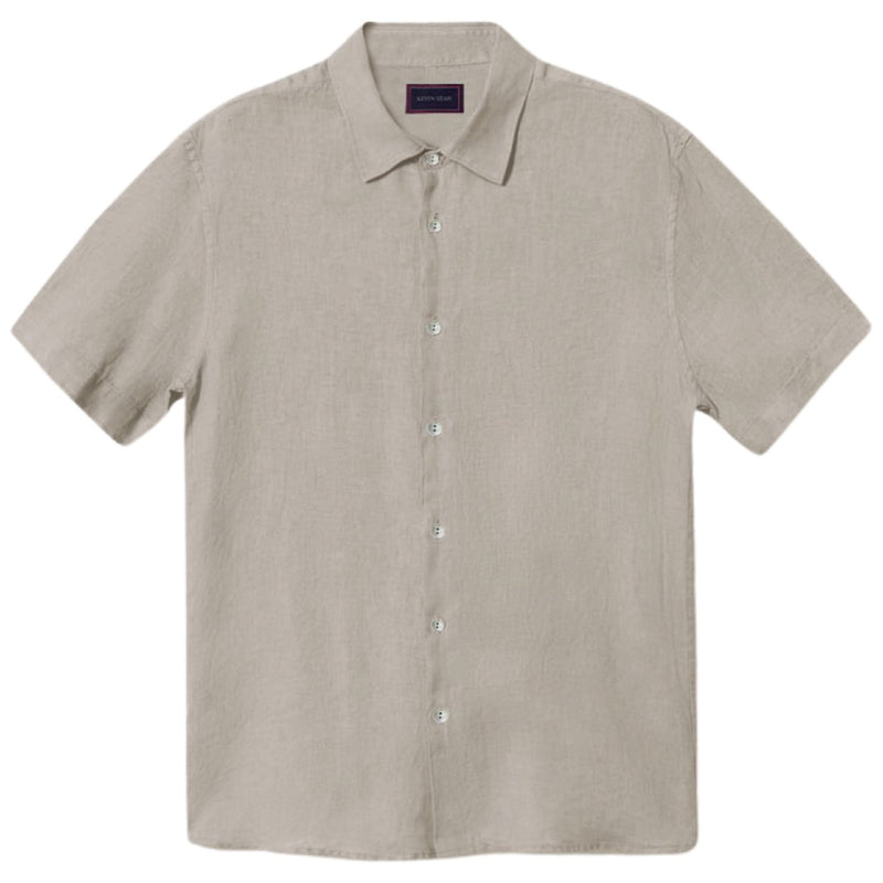"REMY" COTTON LINEN SHORT SLEEVE SHIRT (Made to order)