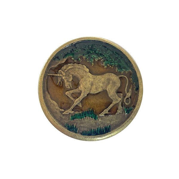 Vintage Hand Painted Unicorn Horse Belt