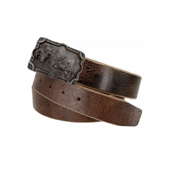 Vintage Western Rocky Mountain Goats Belt