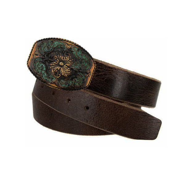 Vintage Western Turquoise Copper Belt