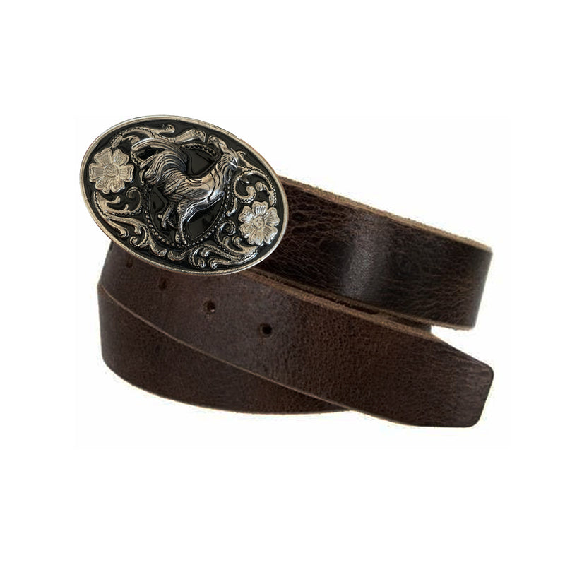 Handmade Silver Rooster Belt