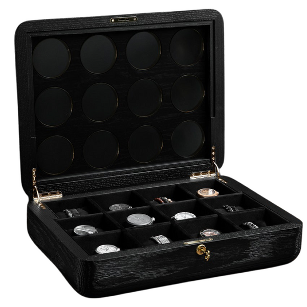 Black Oak Wooden Watch Box