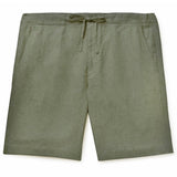 Olive Linen Drawstring Shorts (Made to Order)