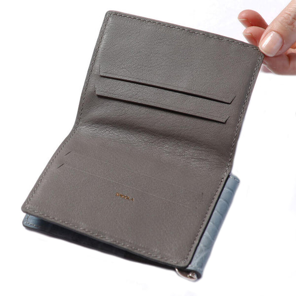 Grey Crocodile Wallet
