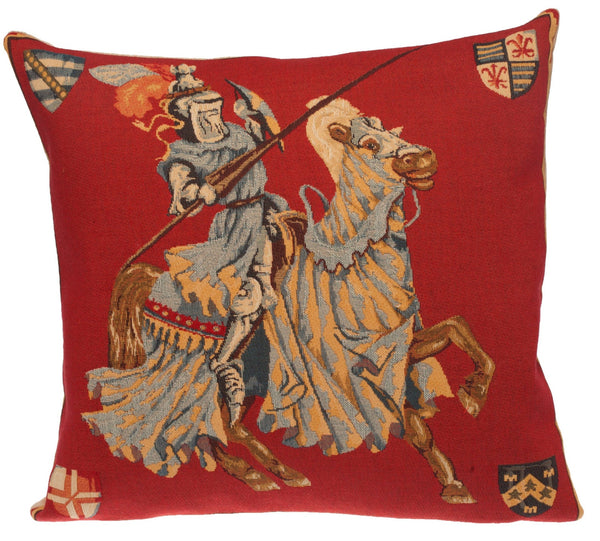 Medieval Jousting Knights Cushion Cover