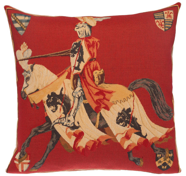 Medieval Jousting Knights II Cushion Cover