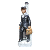 Vintage Hand Painted Bottle Flask
