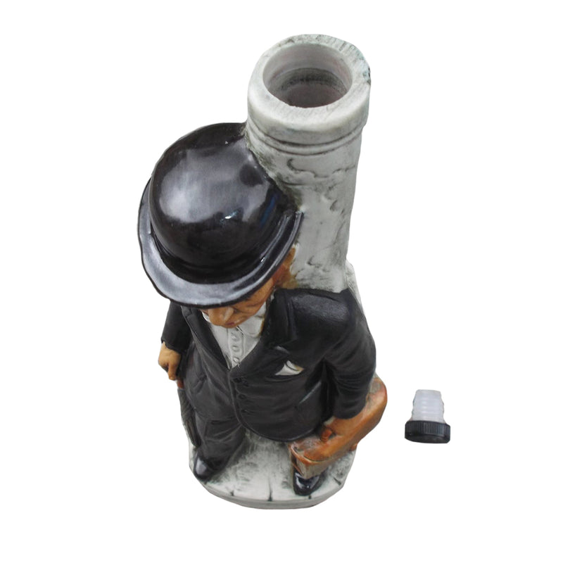Vintage Hand Painted Bottle Flask