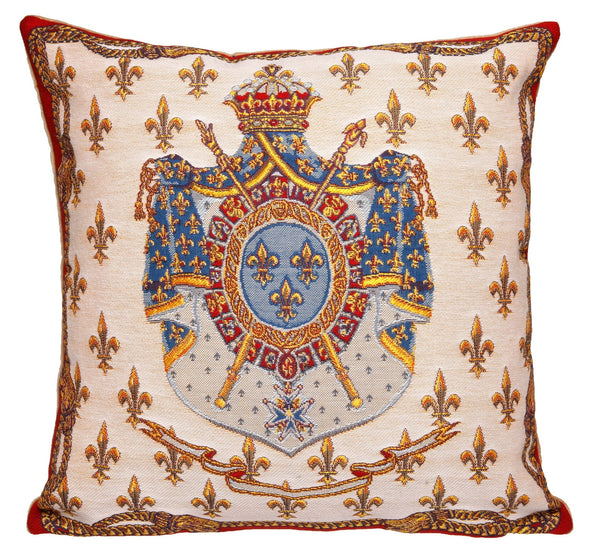 French Coat of Arms Cushion Cover